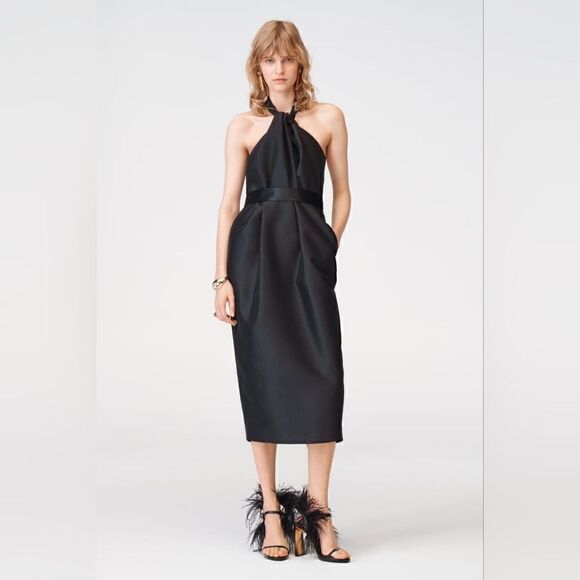 ZARA STUDIO TAFFETA HALTER DRESS LIMITED EDITION - Picture 10 of 10